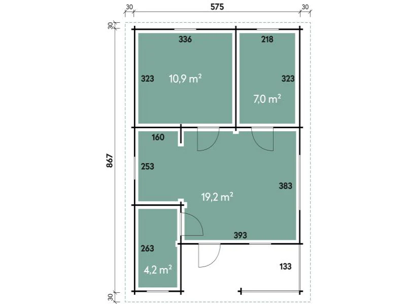 Wolff Finnhaus Ferienhaus Spessart 70-B ISO - Image 2