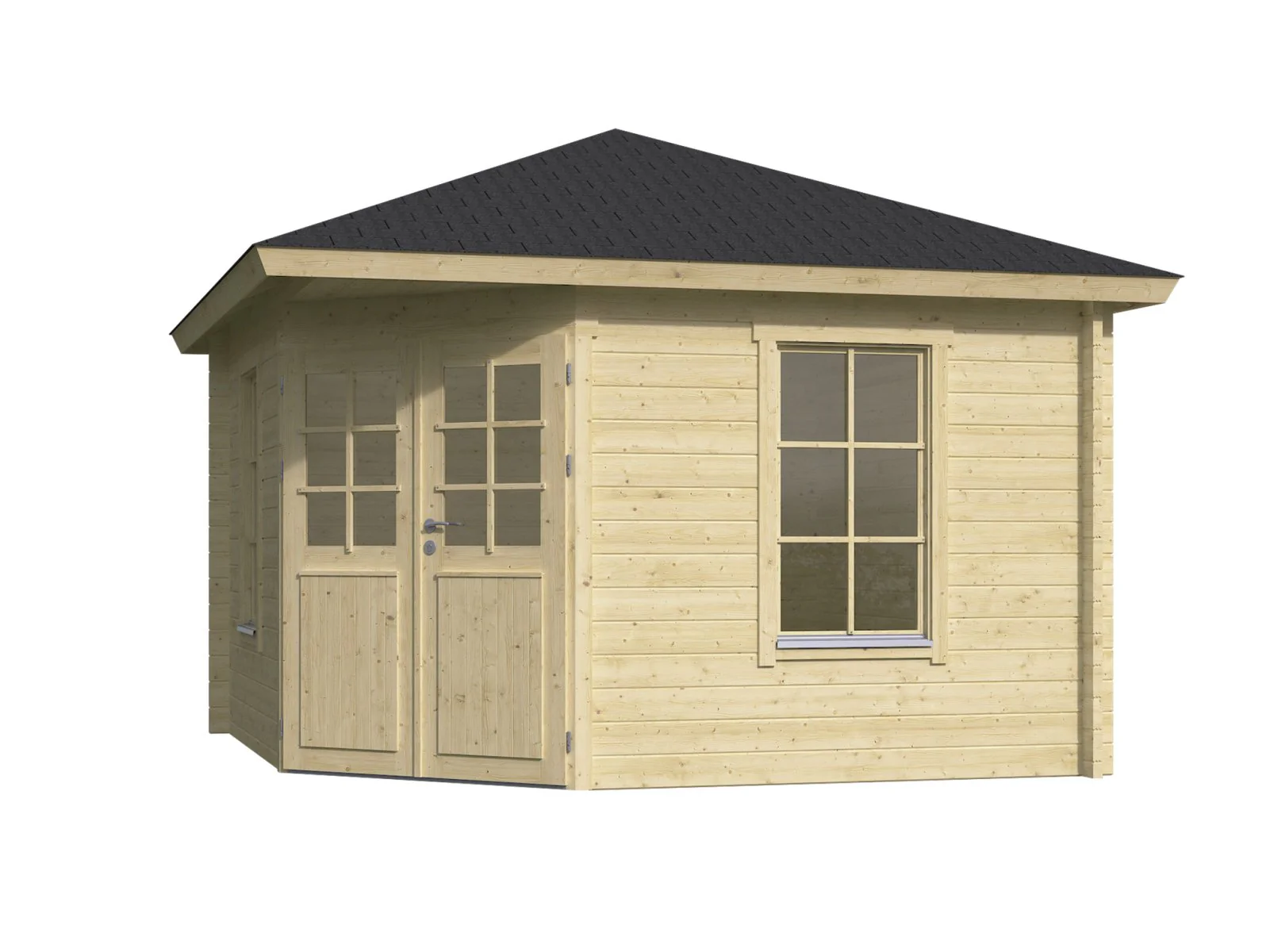 Wolff Finnhaus Gartenhaus Gena 3333, 44 mm - Image 4