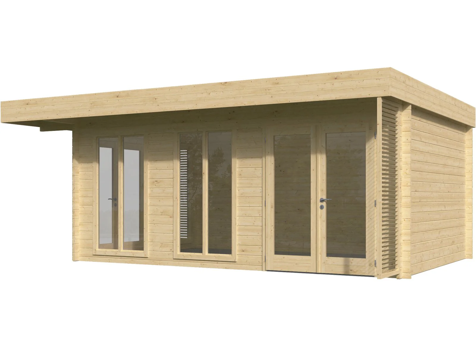Wolff Finnhaus Gartenhaus Haldis 5335, 44 mm, inkl. Fußboden - Image 4
