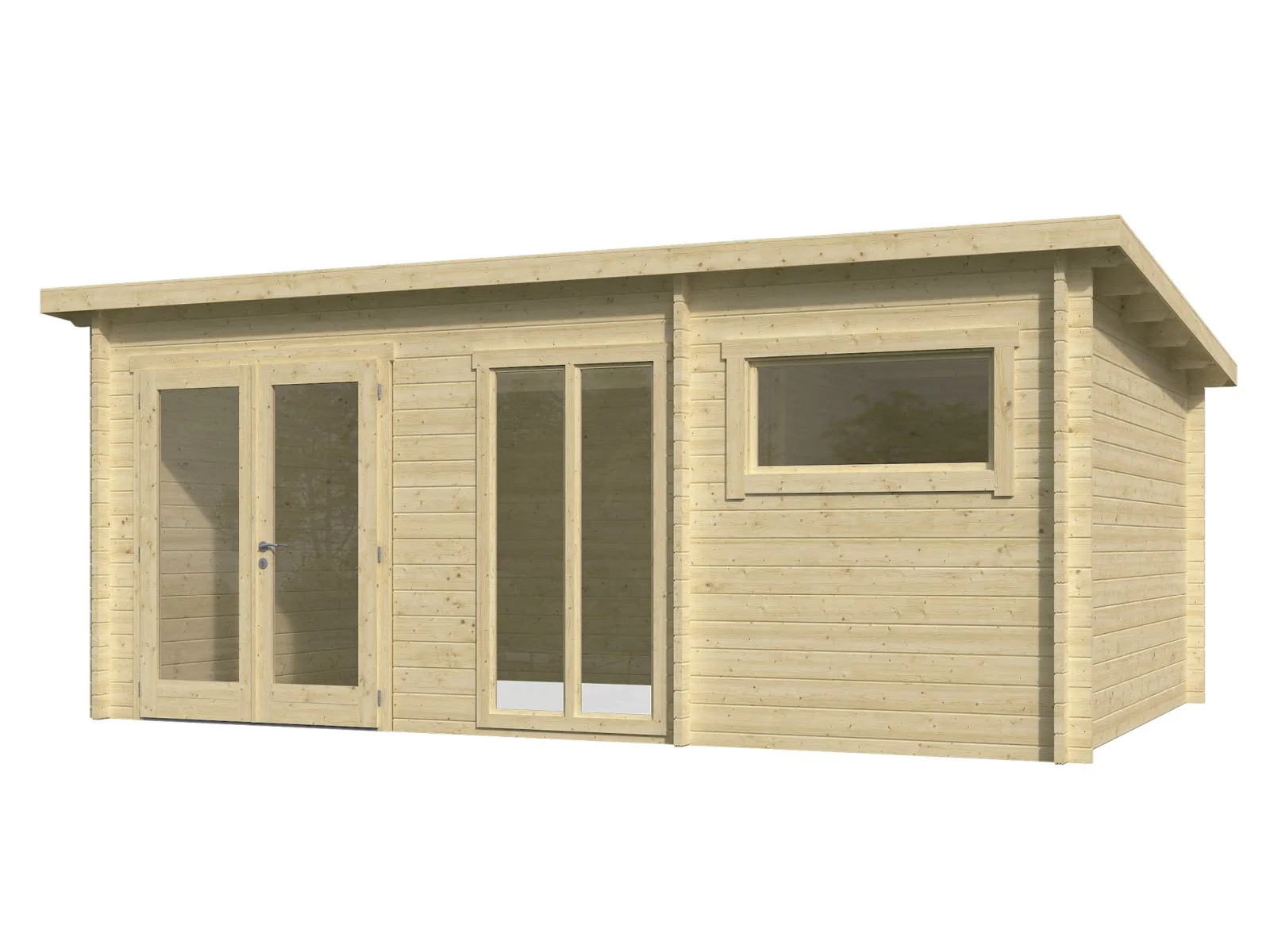 Wolff Finnhaus Gartenhaus Hidda 5536, 44 mm, inkl. Fußboden - Image 3