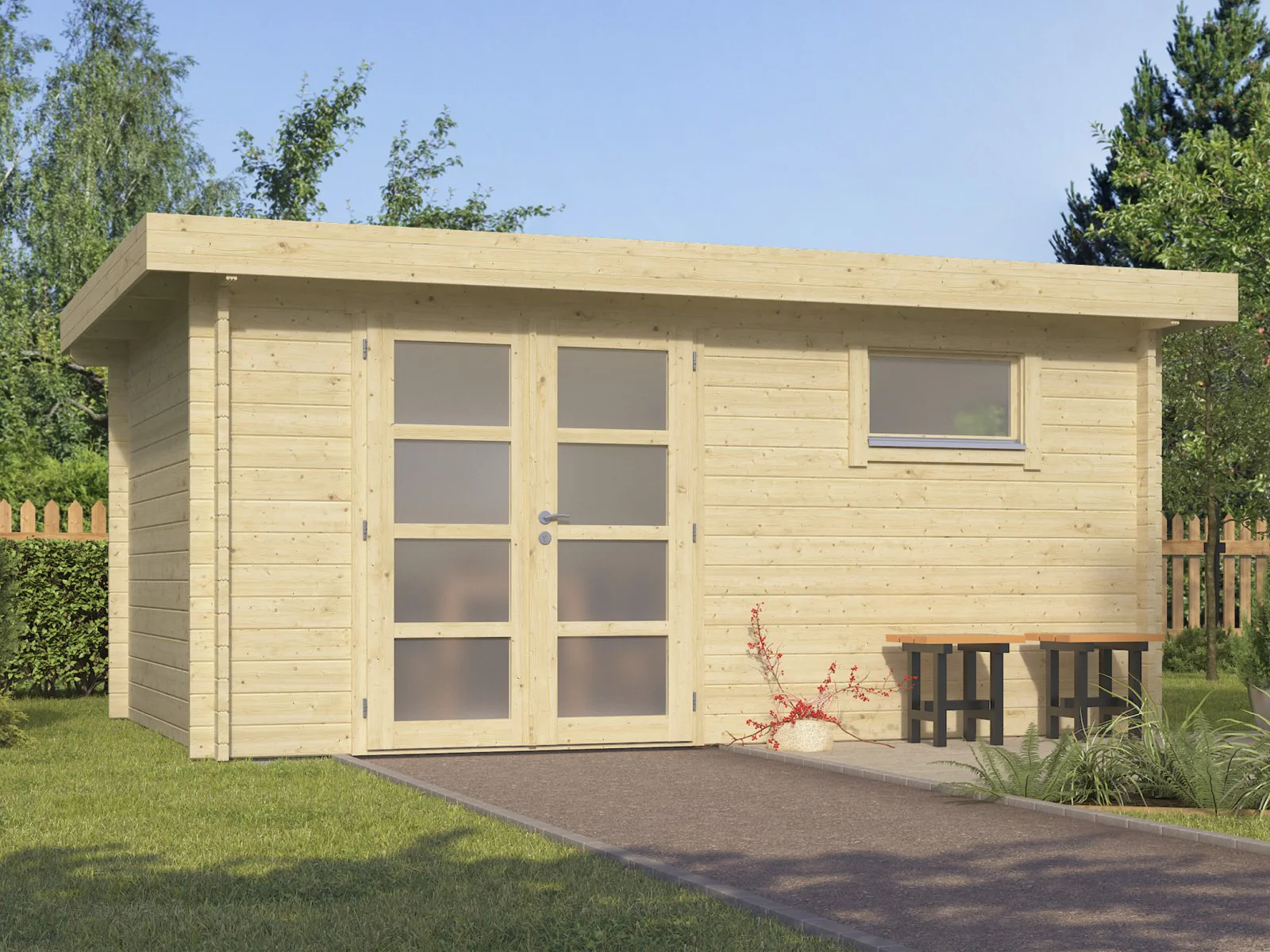 Wolff Finnhaus Gartenhaus Levke 4529, 44 mm - Image 2