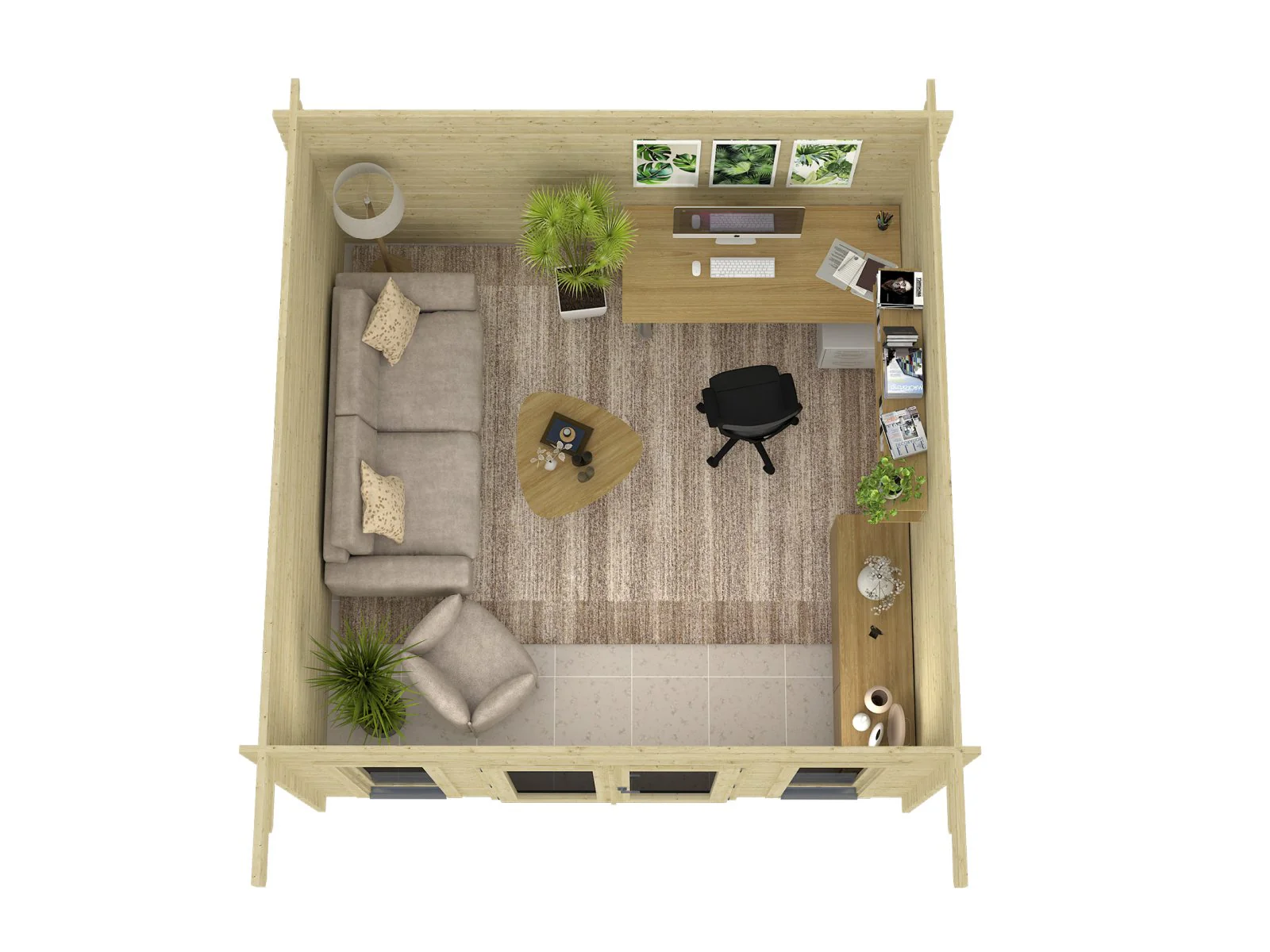 Wolff Finnhaus Gartenhaus Rikke 3838, 44 mm - Image 5
