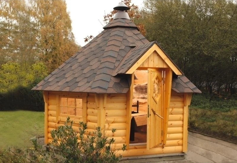 Wolff Finnhaus Grillkota 9 de luxe inkl. schwarzen Dachschindeln - Image 10