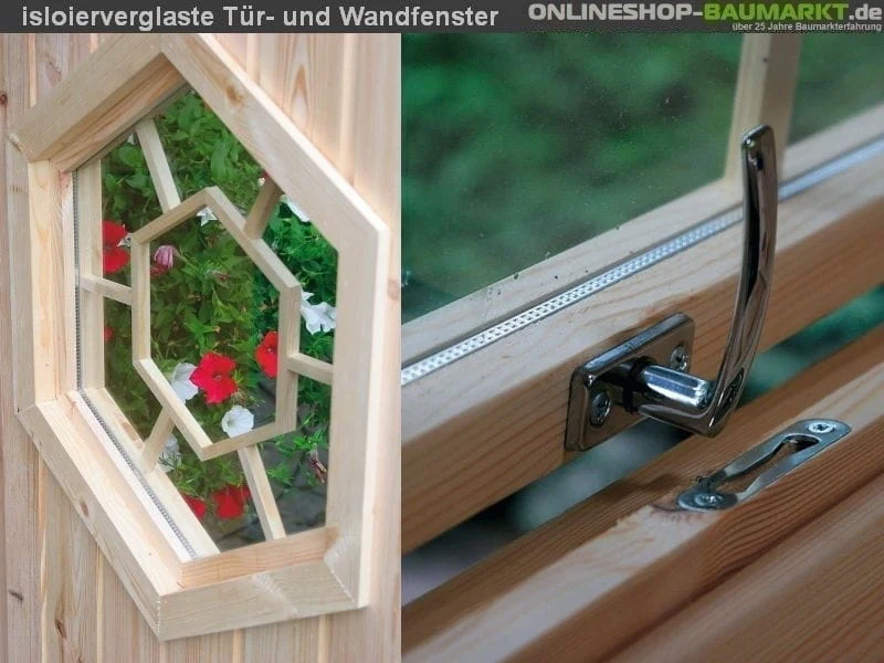 Wolff Finnhaus Grillkota 9 de luxe inkl. schwarzen Dachschindeln - Image 6