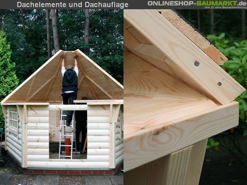 Wolff Finnhaus Grillkota 9 de luxe inkl. schwarzen Dachschindeln und Grillanlage - Image 11
