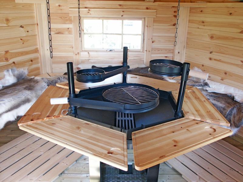 Wolff Finnhaus Grillkota 9 de luxe inkl. schwarzen Dachschindeln und Grillanlage - Image 6