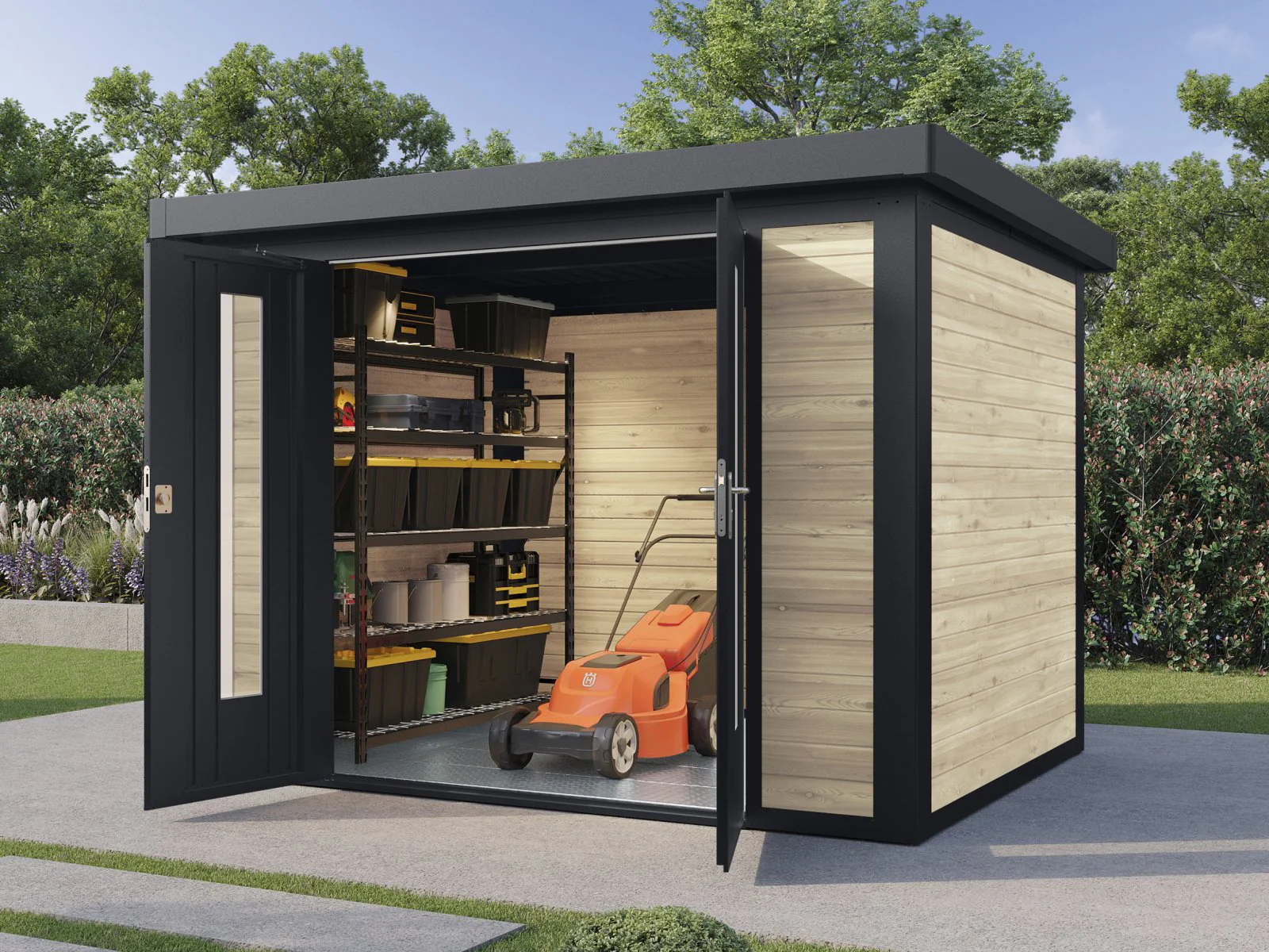 Wolff Finnhaus Hybrid-Gartenhaus Henrik 3024, 28 mm, Naturbelassen - Image 3