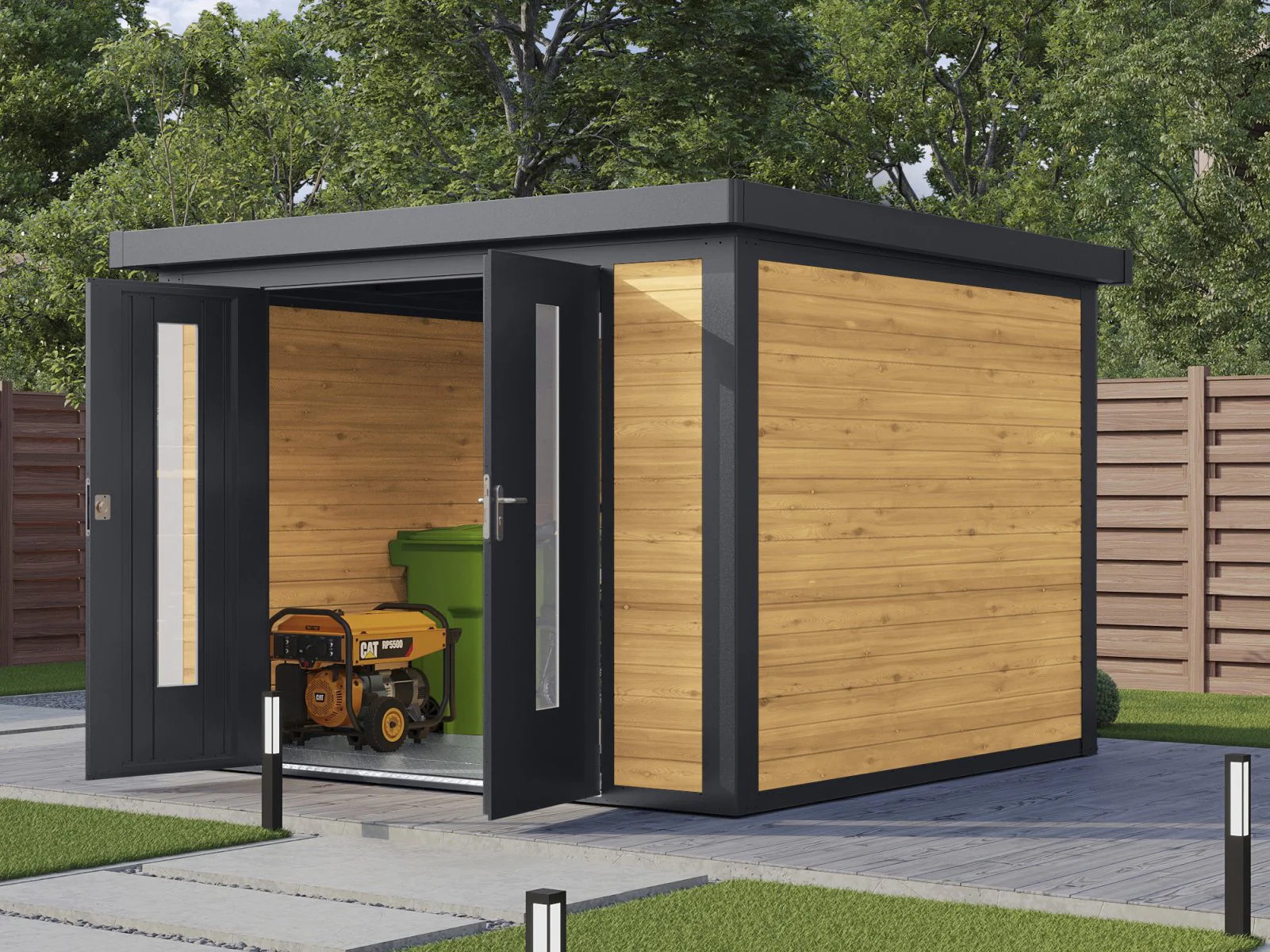 Wolff Finnhaus Hybrid-Gartenhaus Henrik 3030, 28 mm, Kiefer imprägniert - Image 3