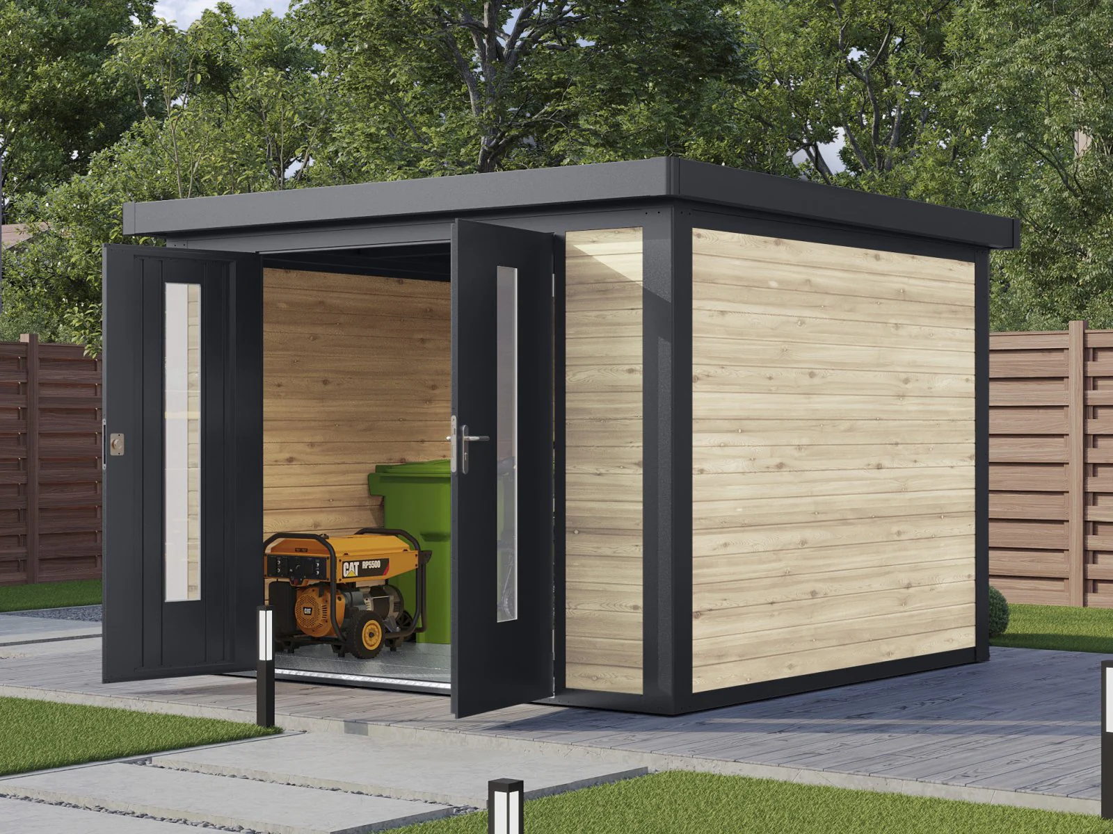 Wolff Finnhaus Hybrid-Gartenhaus Henrik 3030, 28 mm, Naturbelassen - Image 3