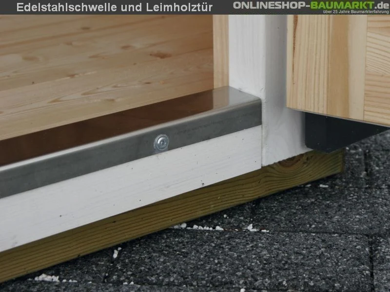 Wolff Finnhaus Pavillon Milano 3.0 natur 3 x 3 m inkl. schwarze Dachschindeln - Image 12