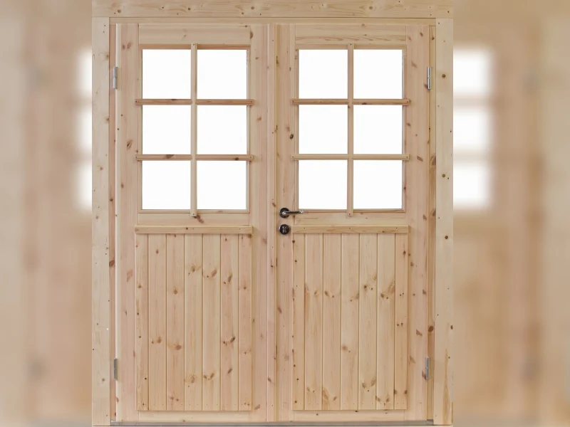 Wolff Finnhaus Pia 3024 mit Halbglastür naturbelassen - Image 4