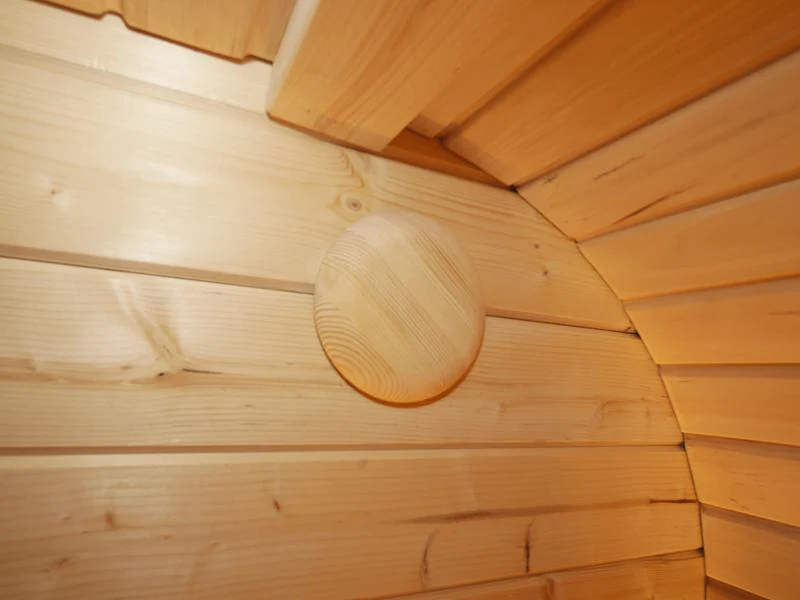 Wolff Finnhaus Sauna Luago 2x2 Bausatz Typ 2 Art 1, natur, inkl. Dacheindeckung und Fenster - Image 5