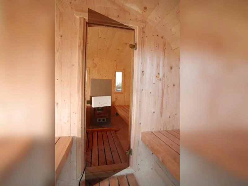 Wolff Finnhaus Saunafass 330 als Bausatz inkl. Dachschindel schwarz - Image 5