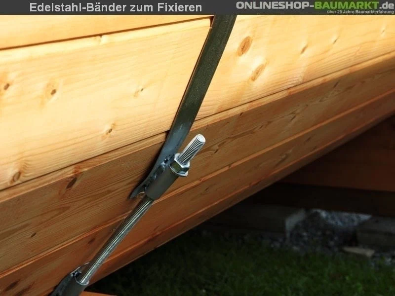 Wolff Finnhaus Saunafass 330 de luxe Bausatz DS schwarz - Image 11