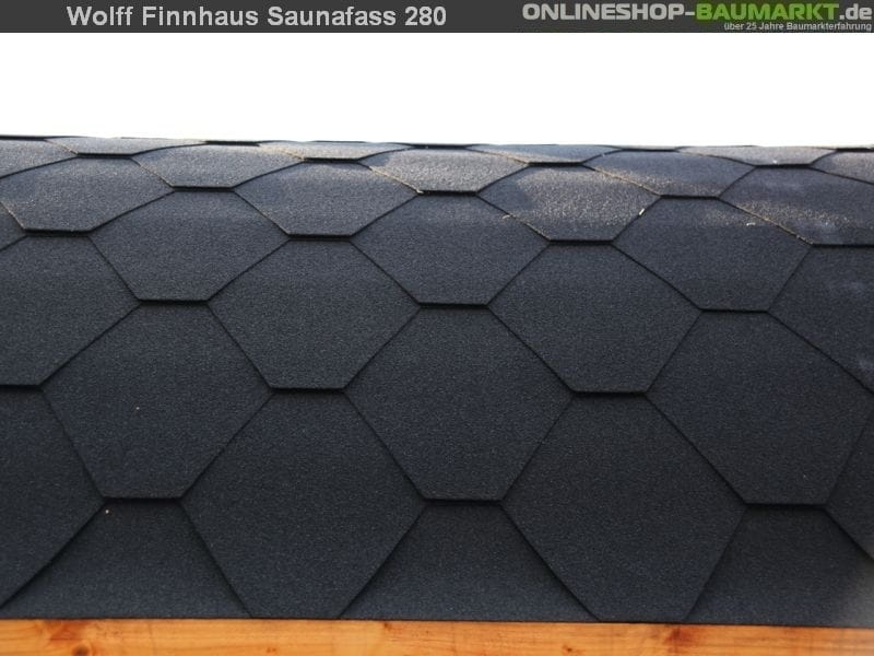 Wolff Finnhaus Saunafass 330 de luxe Bausatz DS schwarz - Image 5