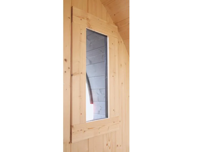 Wolff Finnhaus Saunafass 330 de luxe Thermoholz Bausatz DS schwarz - Image 7