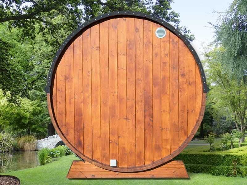 Wolff Finnhaus Saunafass Mini 160 Thermoholz als Bausatz inkl. schwarzen Schindeln - Image 2