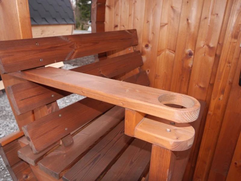 Wolff Finnhaus Saunafass Svenja 1 Premium Bausatz mit schwarzen Dachschindeln - Image 7