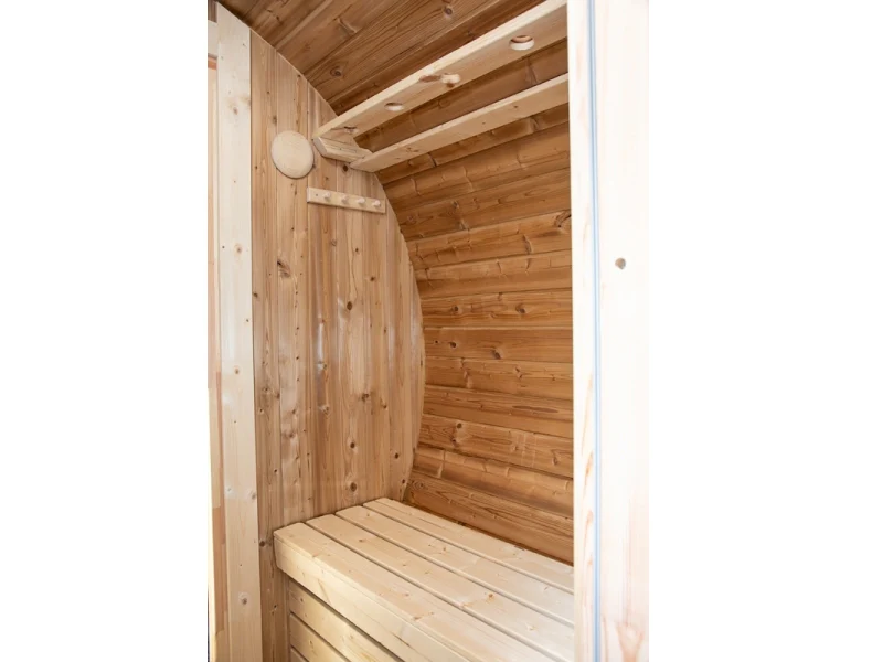 Wolff Finnhaus Saunafass Svenja 1 Premium Bausatz mit schwarzen Dachschindeln - Image 8