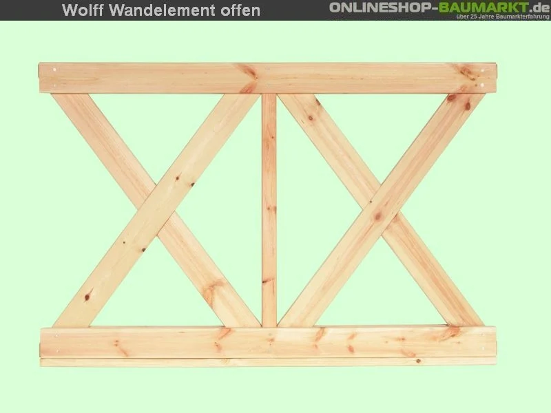 Wolff Finnhaus Wandelement X klein Kreta 6- 5 Stück