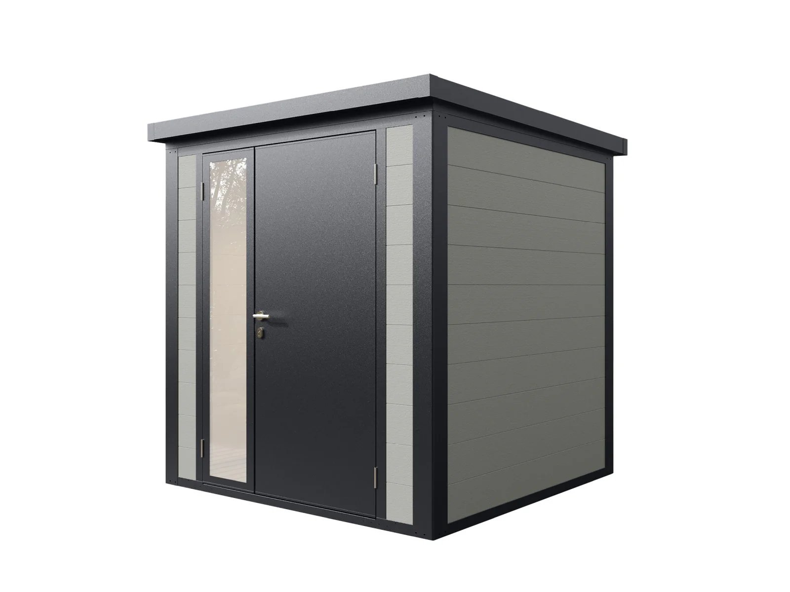 Wolff Finnhaus WPC-Haus Asger 2020, 19 mm, 2-farbig in Anthrazit/Hellgrau - Image 5