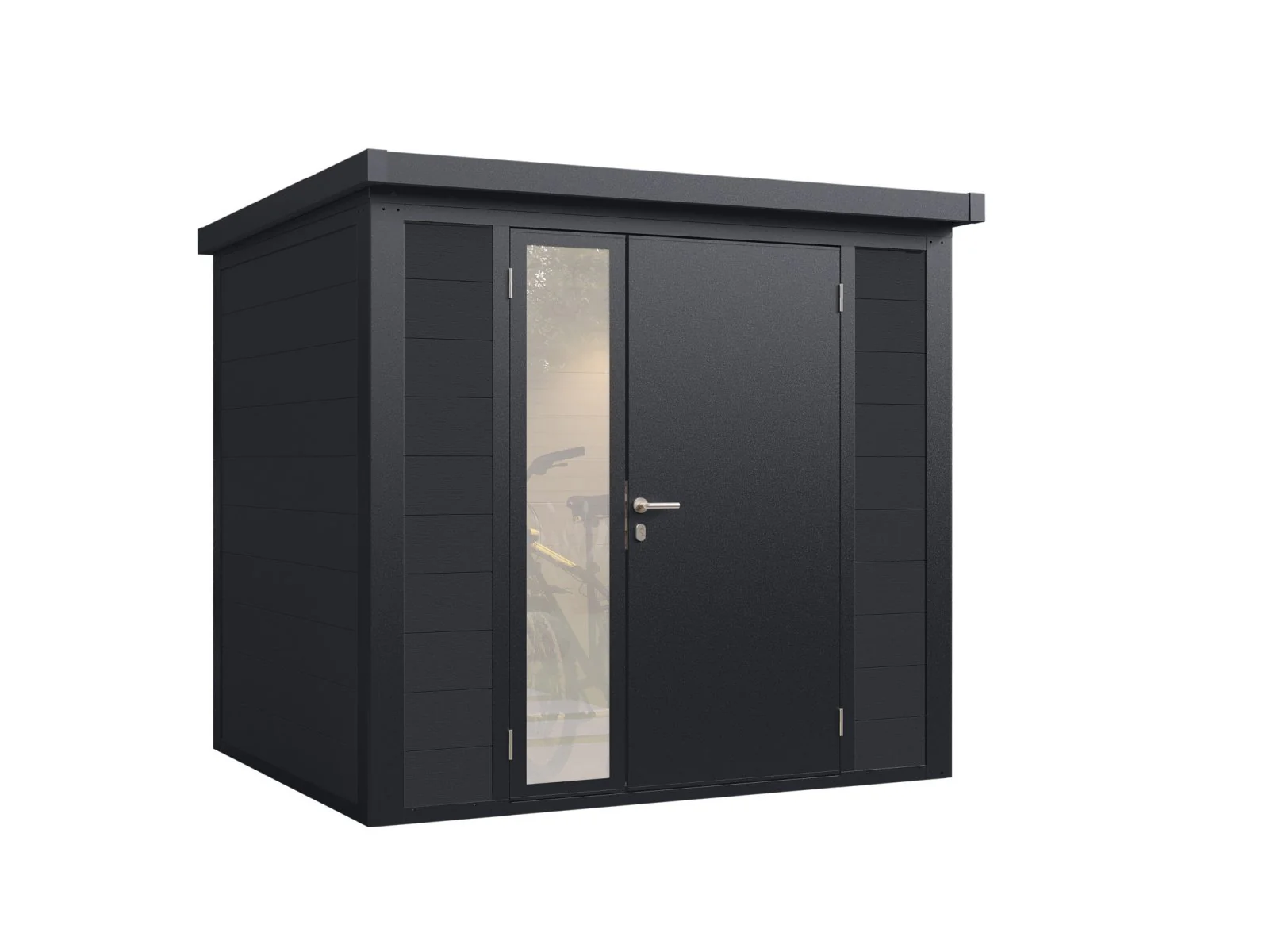 Wolff Finnhaus WPC-Haus Asger 2320, 19 mm, 2-farbig in Anthrazit/Hellgrau - Image 4