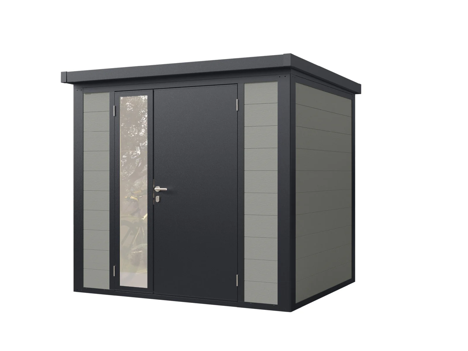 Wolff Finnhaus WPC-Haus Asger 2320, 19 mm, 2-farbig in Anthrazit/Hellgrau - Image 5