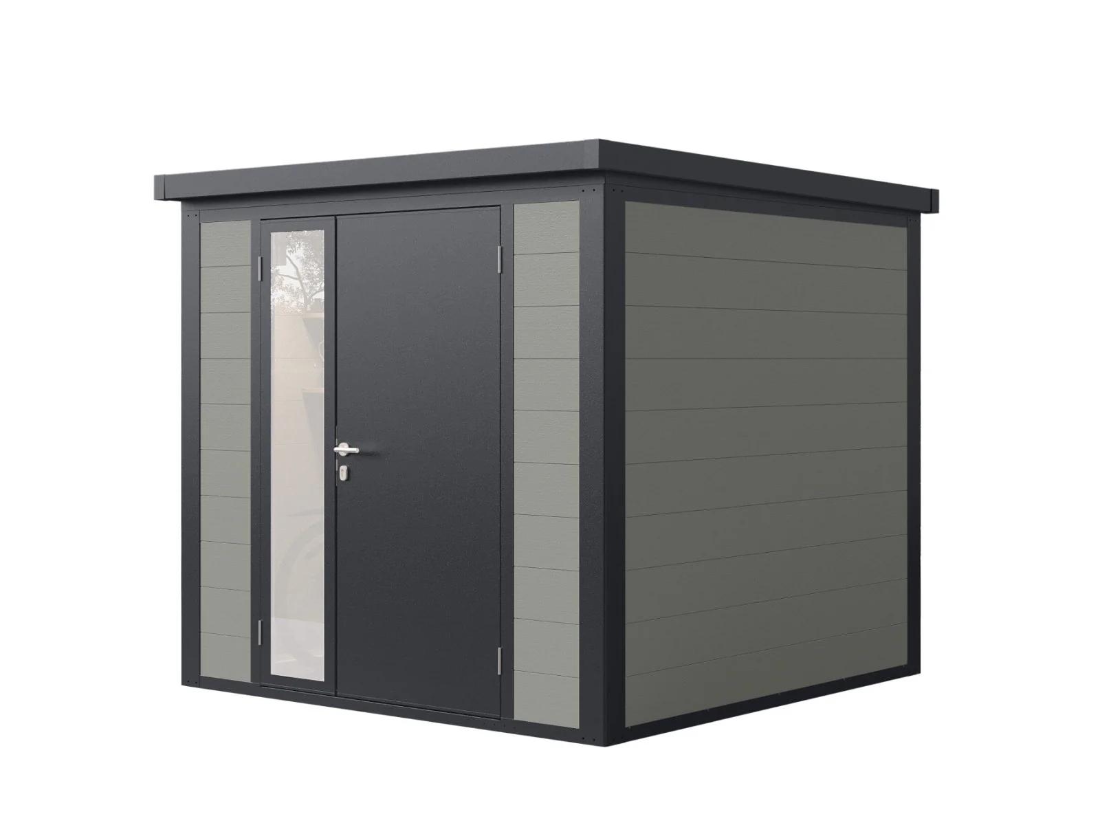 Wolff Finnhaus WPC-Haus Asger 2323, 19 mm, 2-farbig in Anthrazit/Hellgrau - Image 4