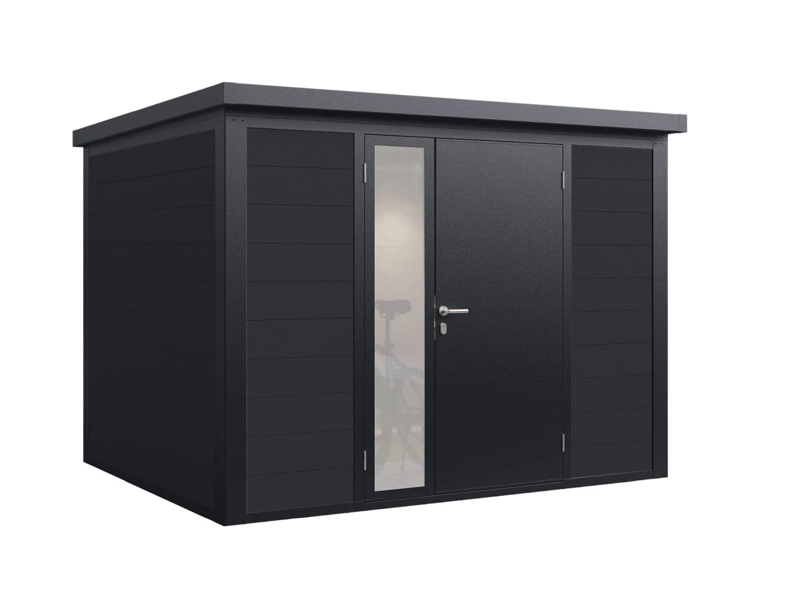 Wolff Finnhaus WPC-Haus Asger 2923, 19 mm, 2-farbig in Anthrazit/Hellgrau - Image 4
