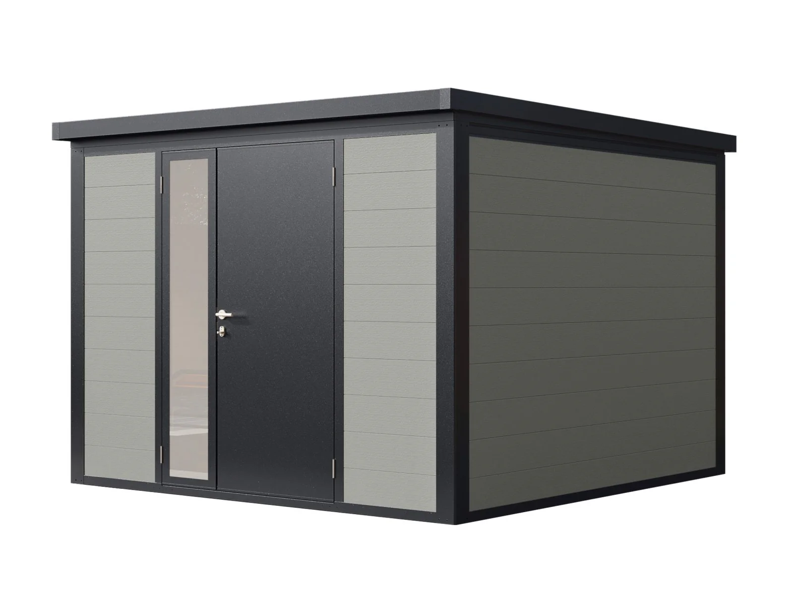 Wolff Finnhaus WPC-Haus Asger 2929, 19 mm, 2-farbig in Anthrazit/Hellgrau - Image 5