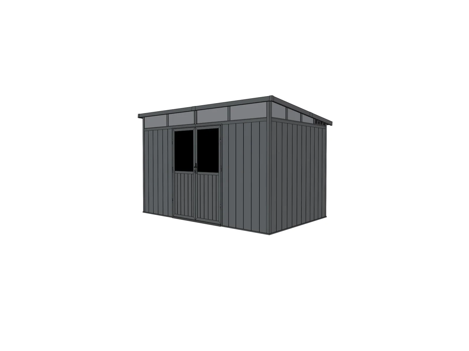 Linholm WPC Gartenhaus Skagen 3422 mit Oberlichtfenster - Image 7