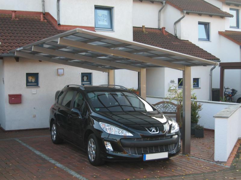 Ximax Aluminium Carport Linea Typ 110 Sonderbreite XS Edelstahl-Look - Image 2
